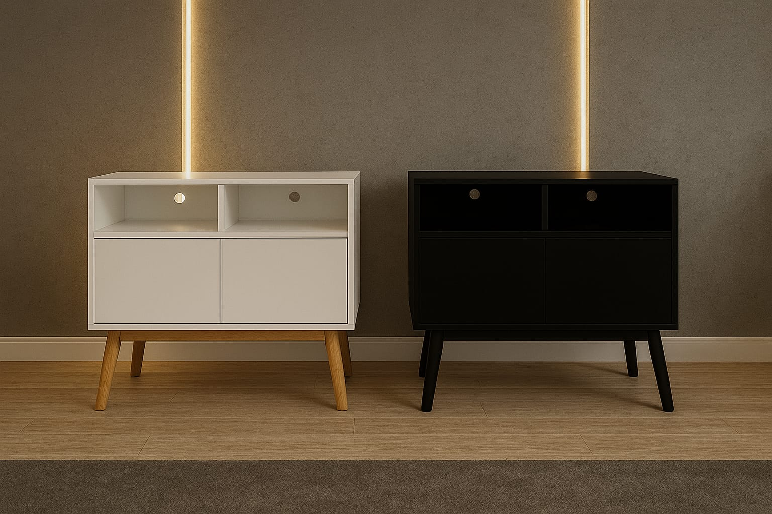 Mesas auxiliares modernas