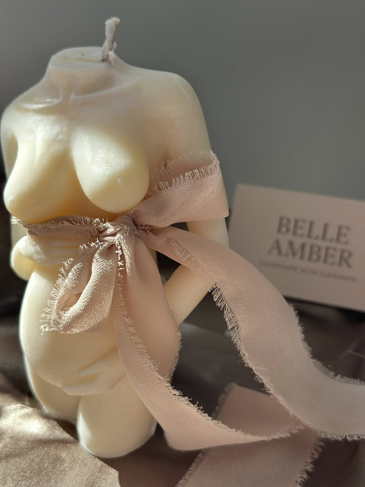 Bundle of joy pregnant candle