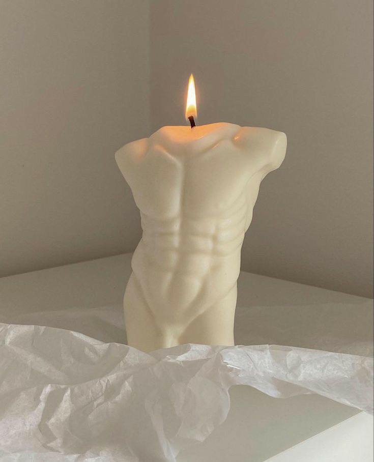 Male Torso Shaped Candle