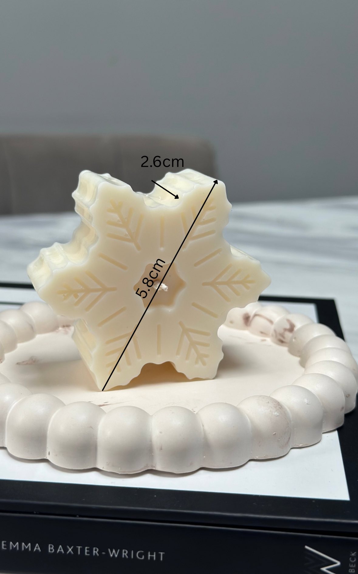 Snowflake Soy Wax Candle