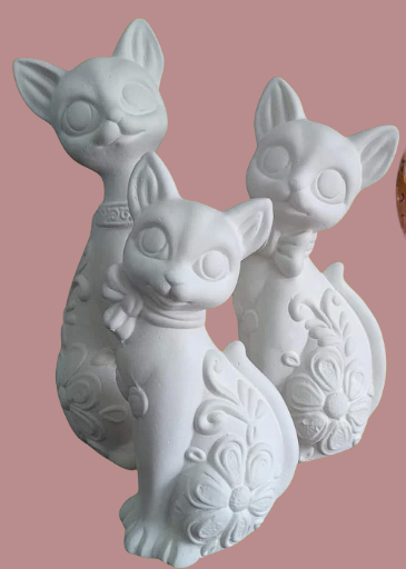 Juego de gatos x 3