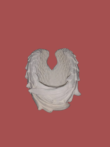 Escultura de alas de ángel