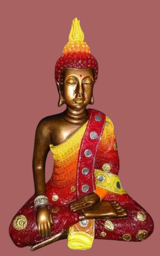 Hindus sentados meditando