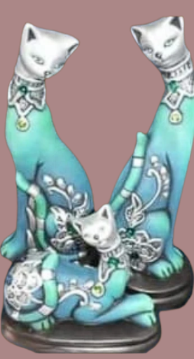 Juego de gatos x 3