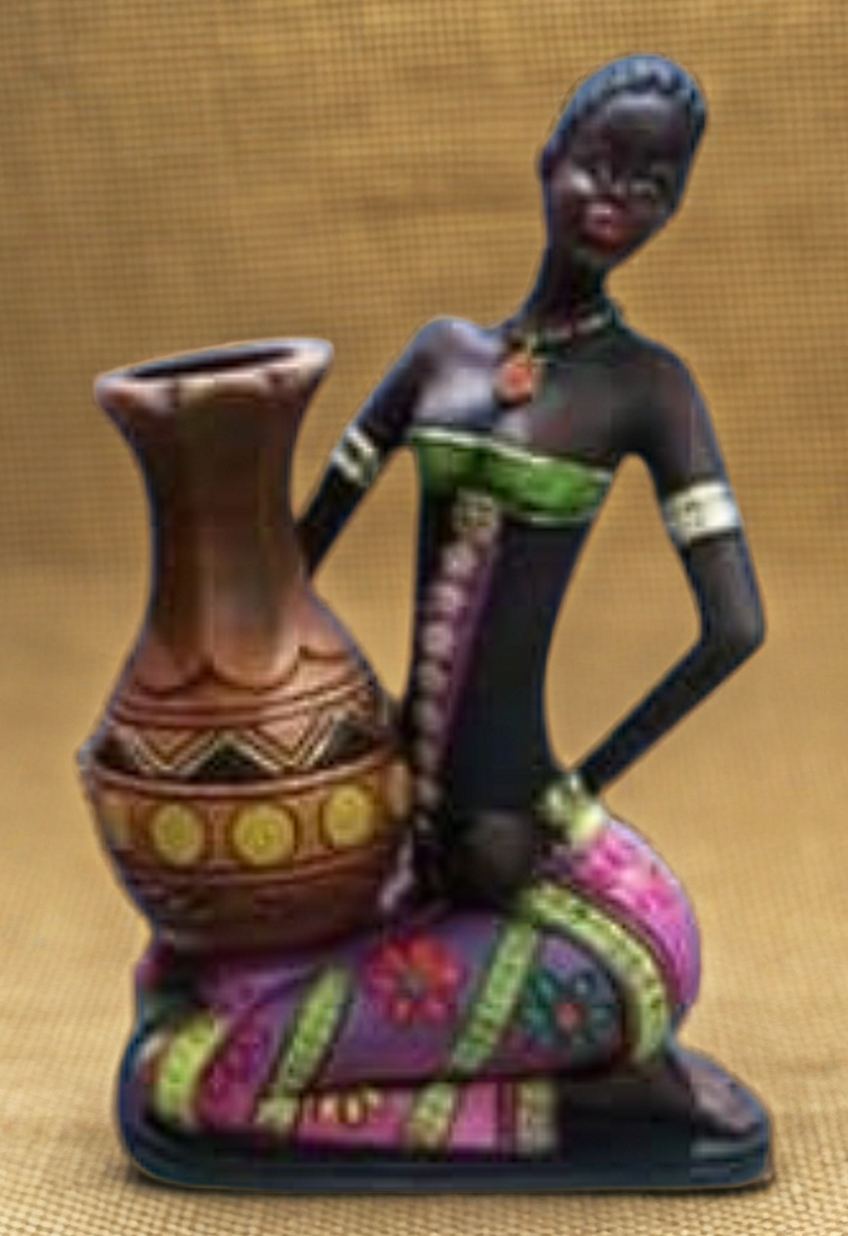 Negras africanas Jarrón