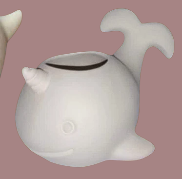 Ballena de cerámica