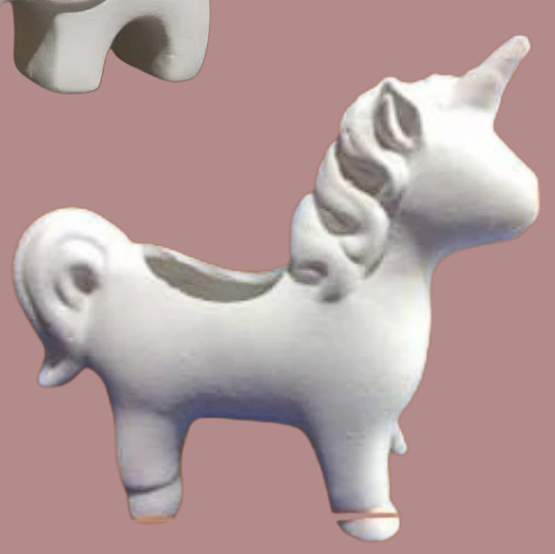 Unicornio cerámico