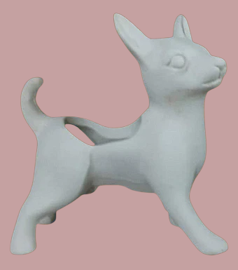 Chihuahua maceta en cerámica