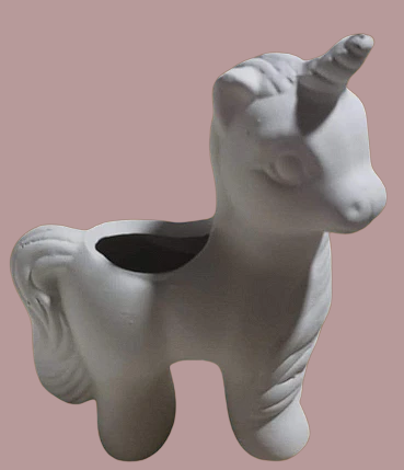 Unicornio de cerámica