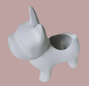 Perro macetero moderno