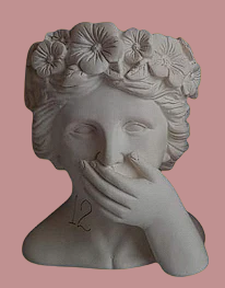 Bustos dama flores grandes