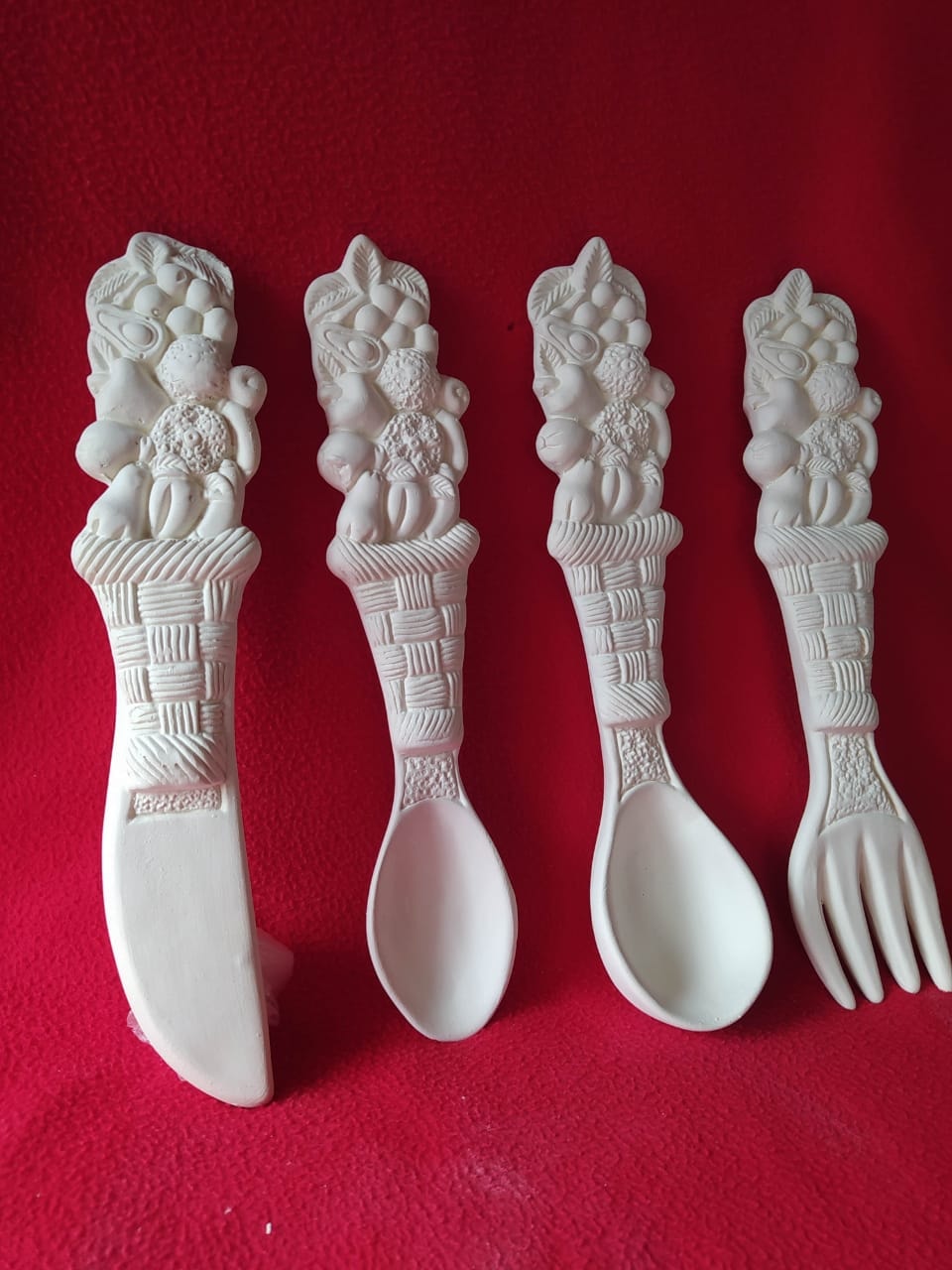 Juego de cubiertos de frutas x 4