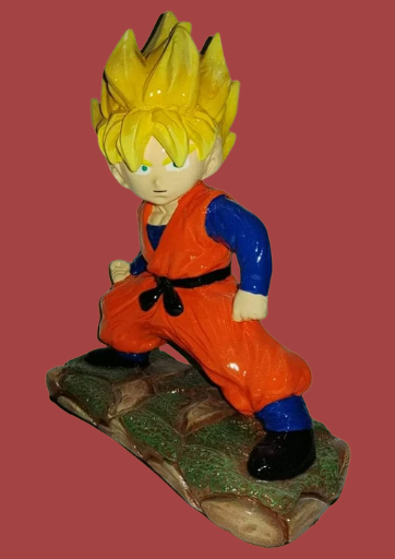 Goku pose batalla base