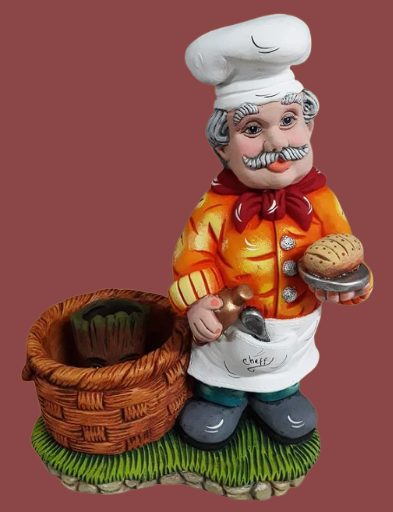 Panadero grande en yeso