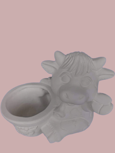 Vaca porta maceta
