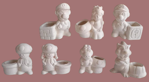 Colección Mario Bros matera mini x 7