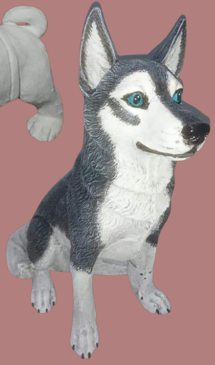 Perro lobo grande