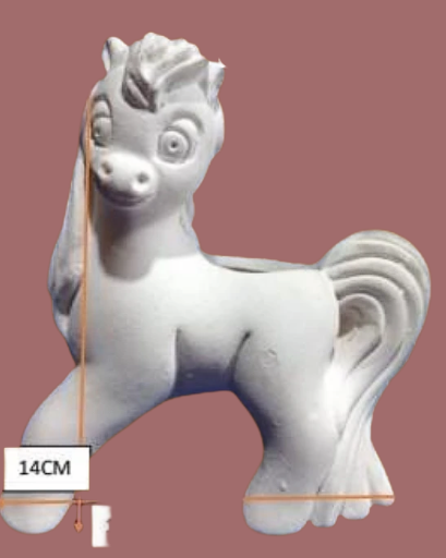 Pony de cerámica para pintar
