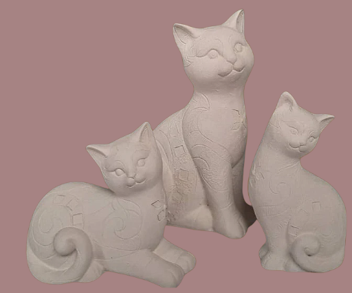 Juego de gatos x 3