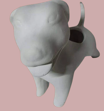 Maceta de perro mediana