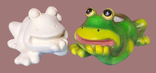 Figura de Rana Decorativa