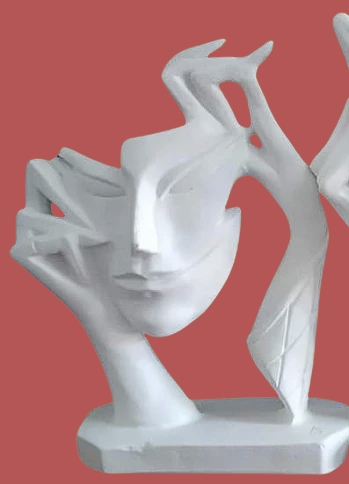 Rostros humanos pensantes