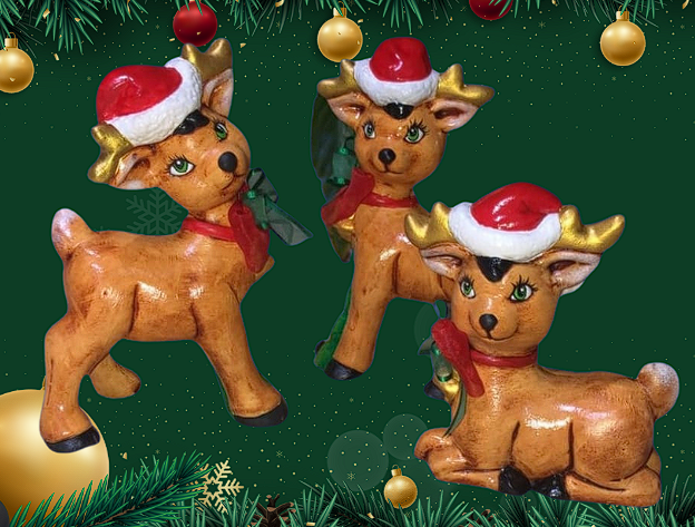 Juego de renos gorro x 3