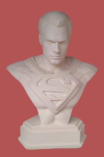 Bustos Superman en yeso