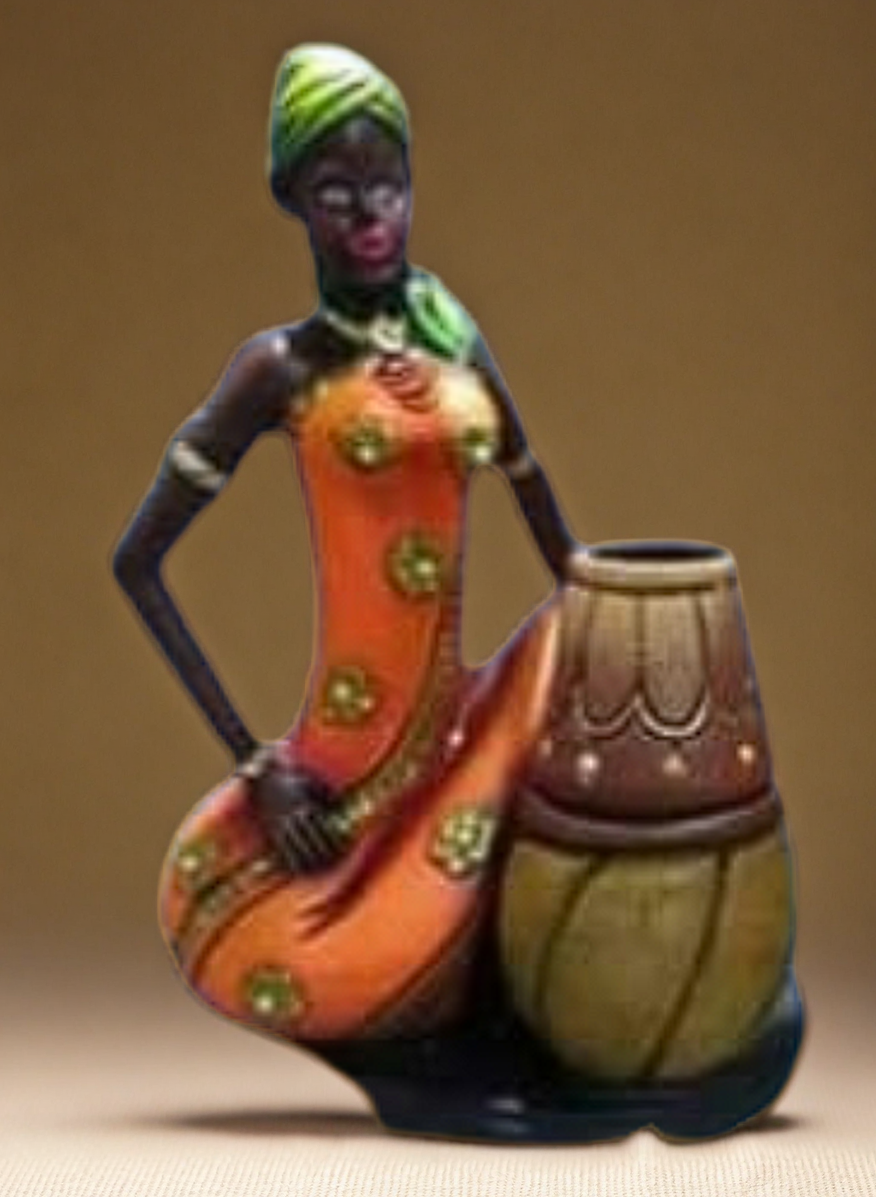 Negras africanas Jarrón