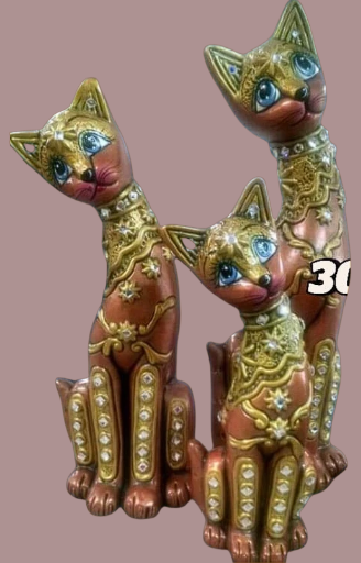 Juego de gatos x 3