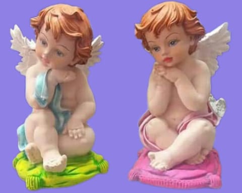 Juego de Angelitos Decorativos