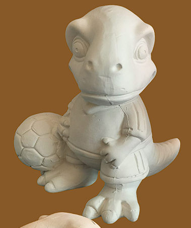 Dinosaurio futbolista mediano