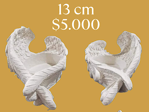 Par de alas candelabros pequeñas