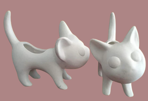 Gato cerámico decorativo