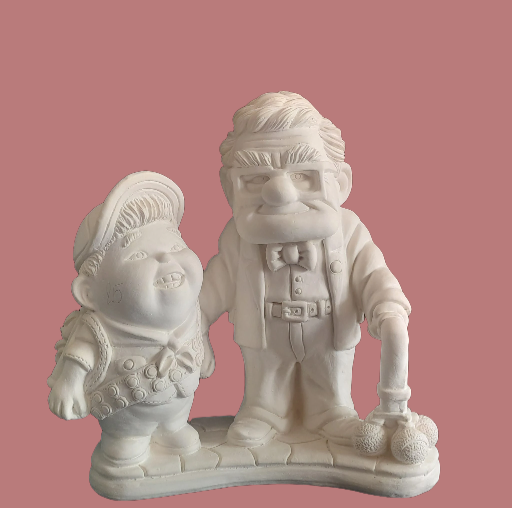 Figura decorativa de ancianos