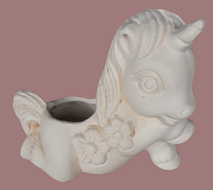 Unicornio cerámico