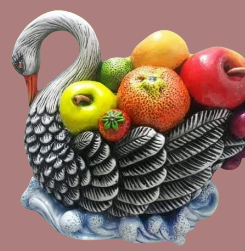 Frutero cisne de mesa