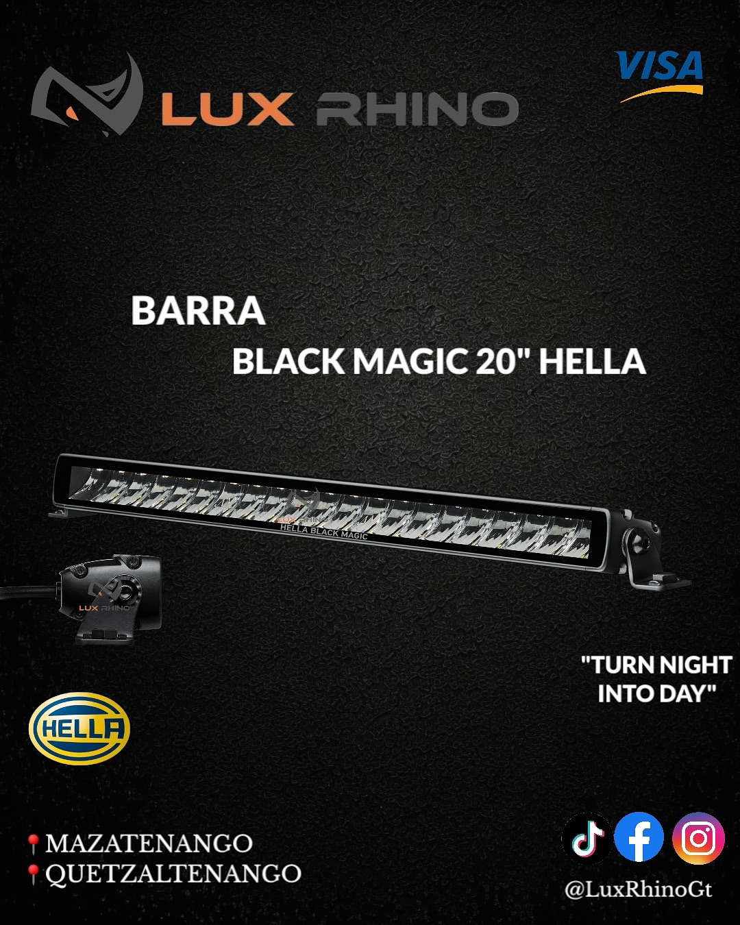 Barra Black Magic 20" Hella