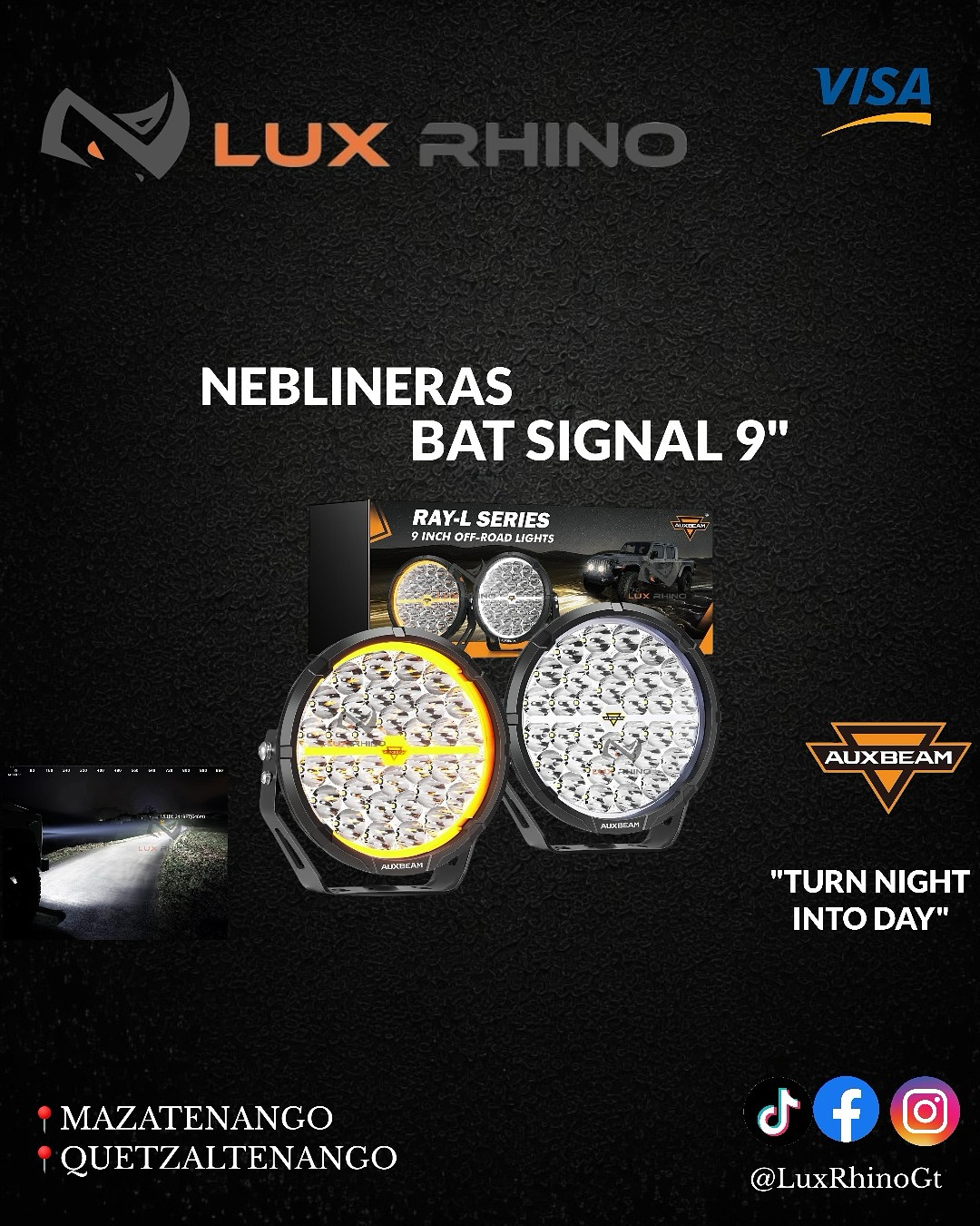 Neblineras Bat Signal 9"