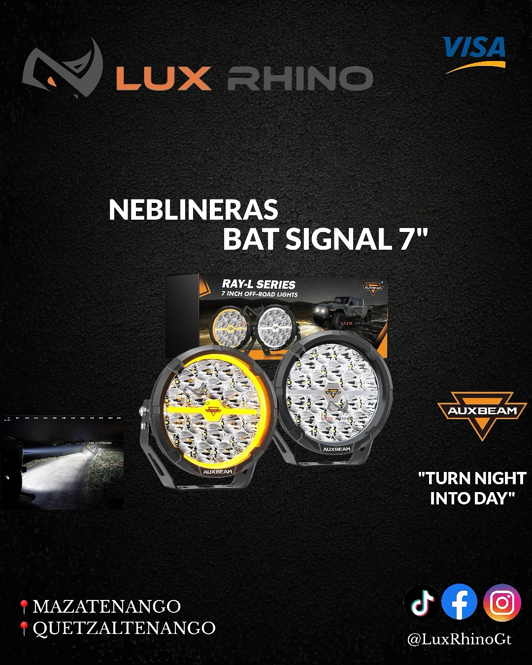 Neblineras Bat Signal 7"