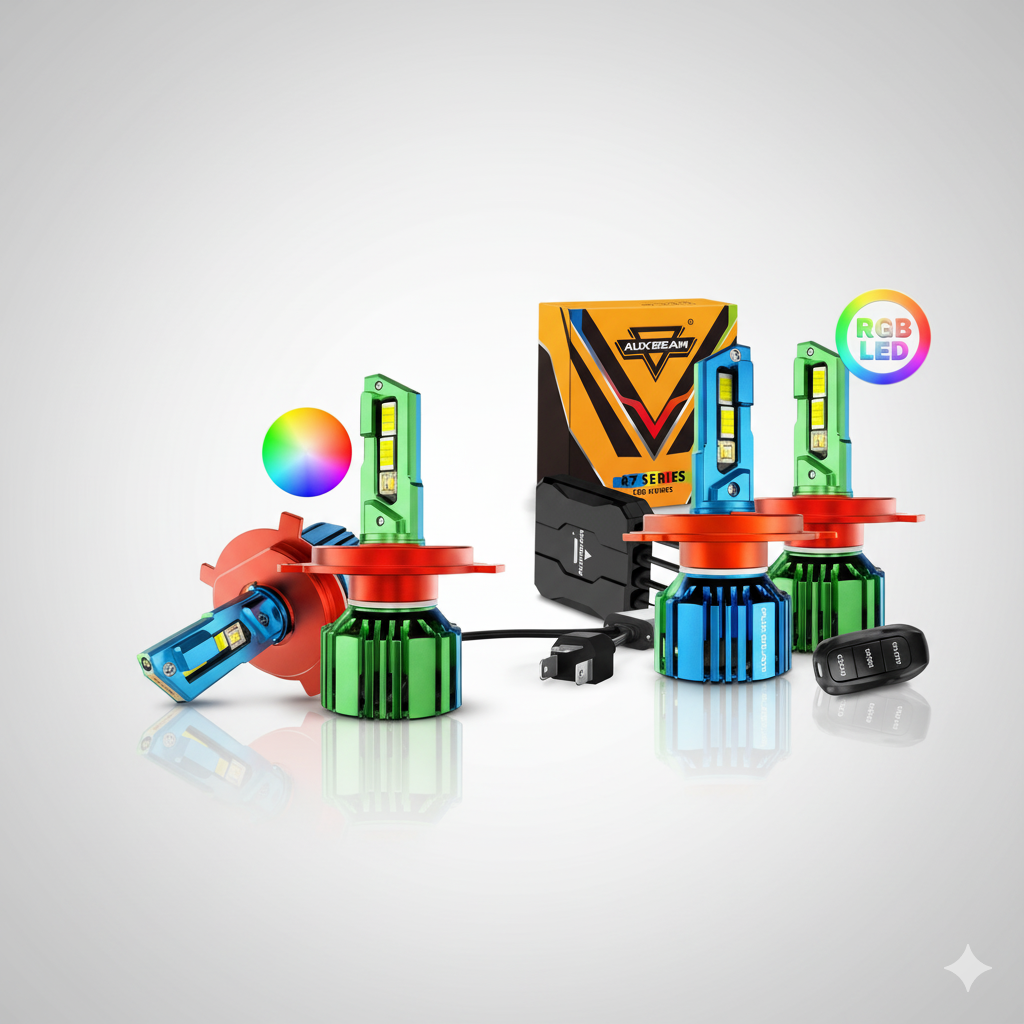 BOMBILLA LED SERIE R7 RGB MARCA AUXBEAM