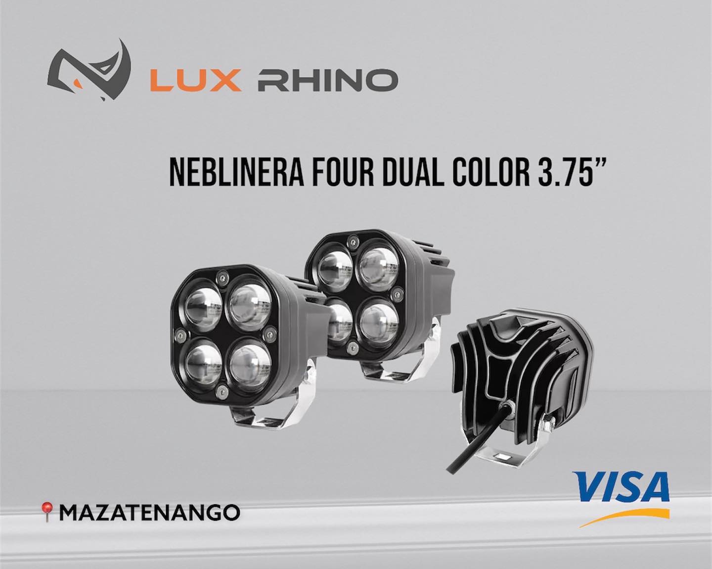 Neblinera LED SERIE  Four Dual Color 3.75”