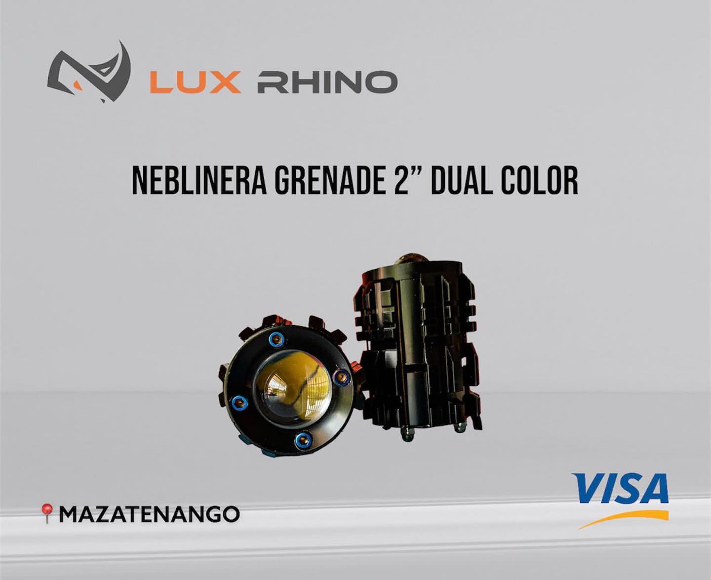 Neblinera LED SERIE Grenade 2” Dual Color