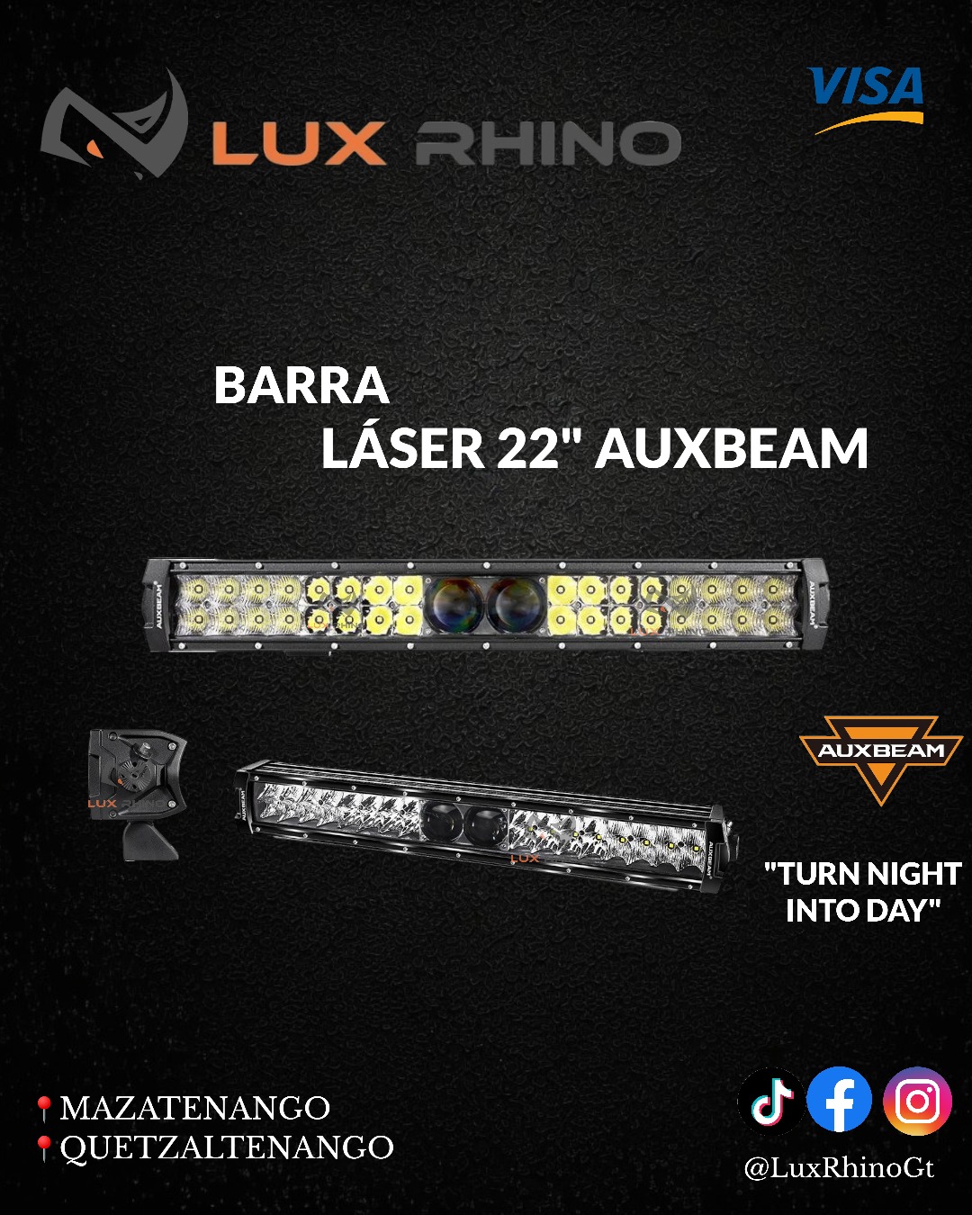 BARRA LED LASERR 22" MARCA AUXBEAM