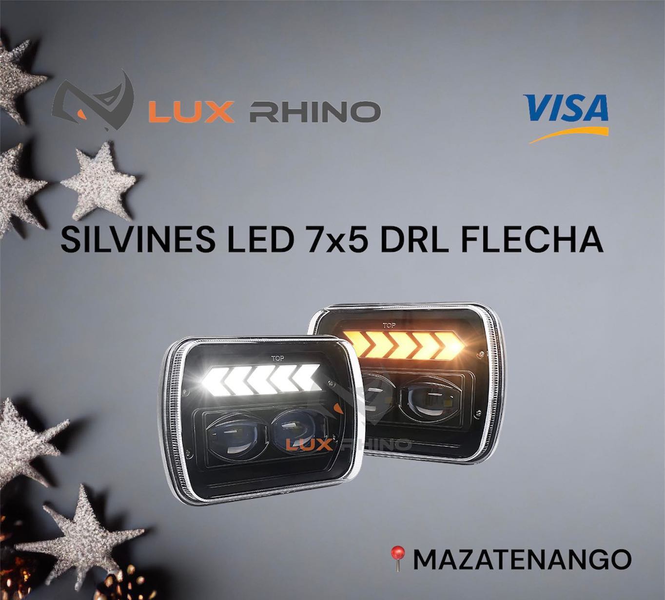 Silvines LED 7x5 DRL Flecha