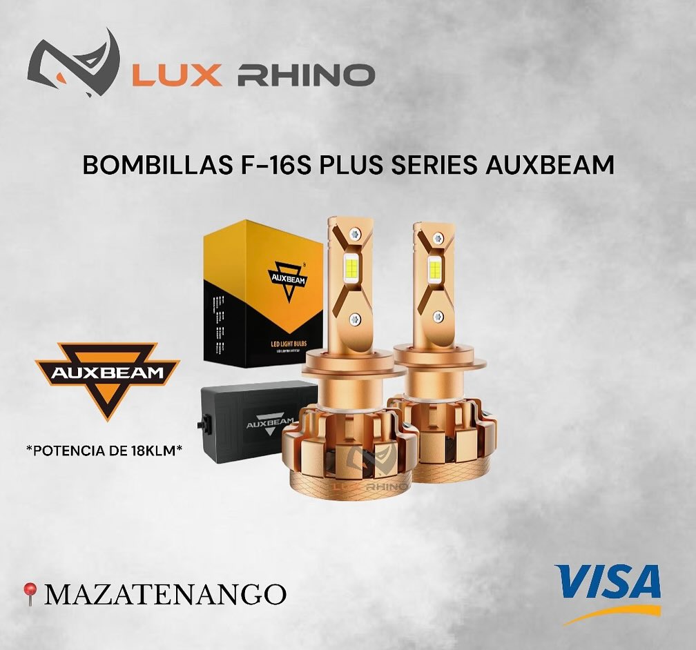 Bombillas LED SERIE F-16S Plus Series MARCA AUXBEAM