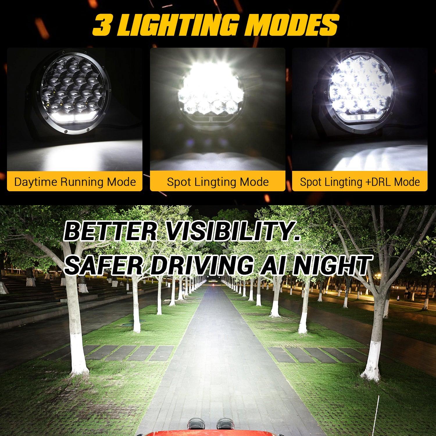 NEBLINERAS LED 7"AUXBEAM