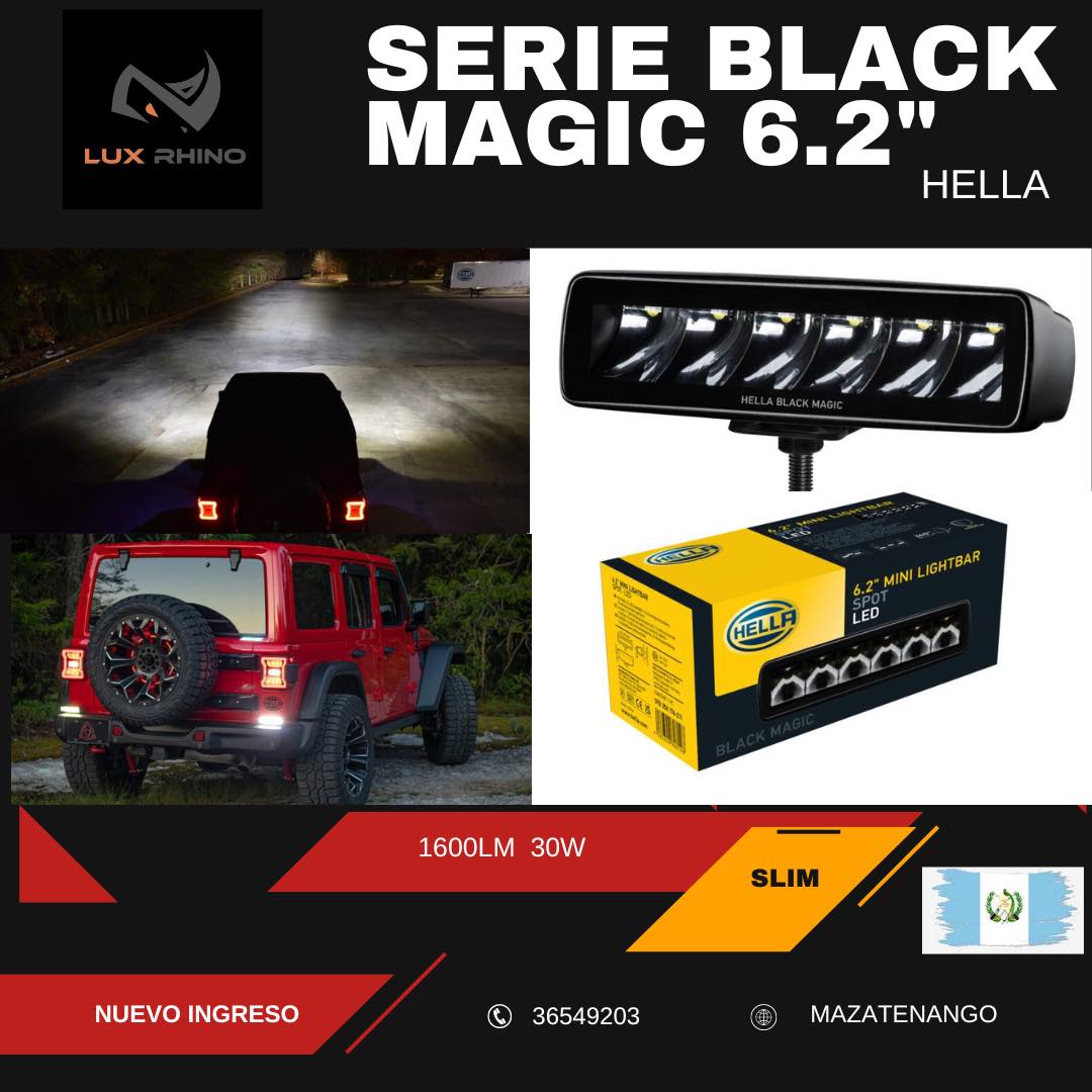 Serie Black Magic 6.2" MARCA HELLA