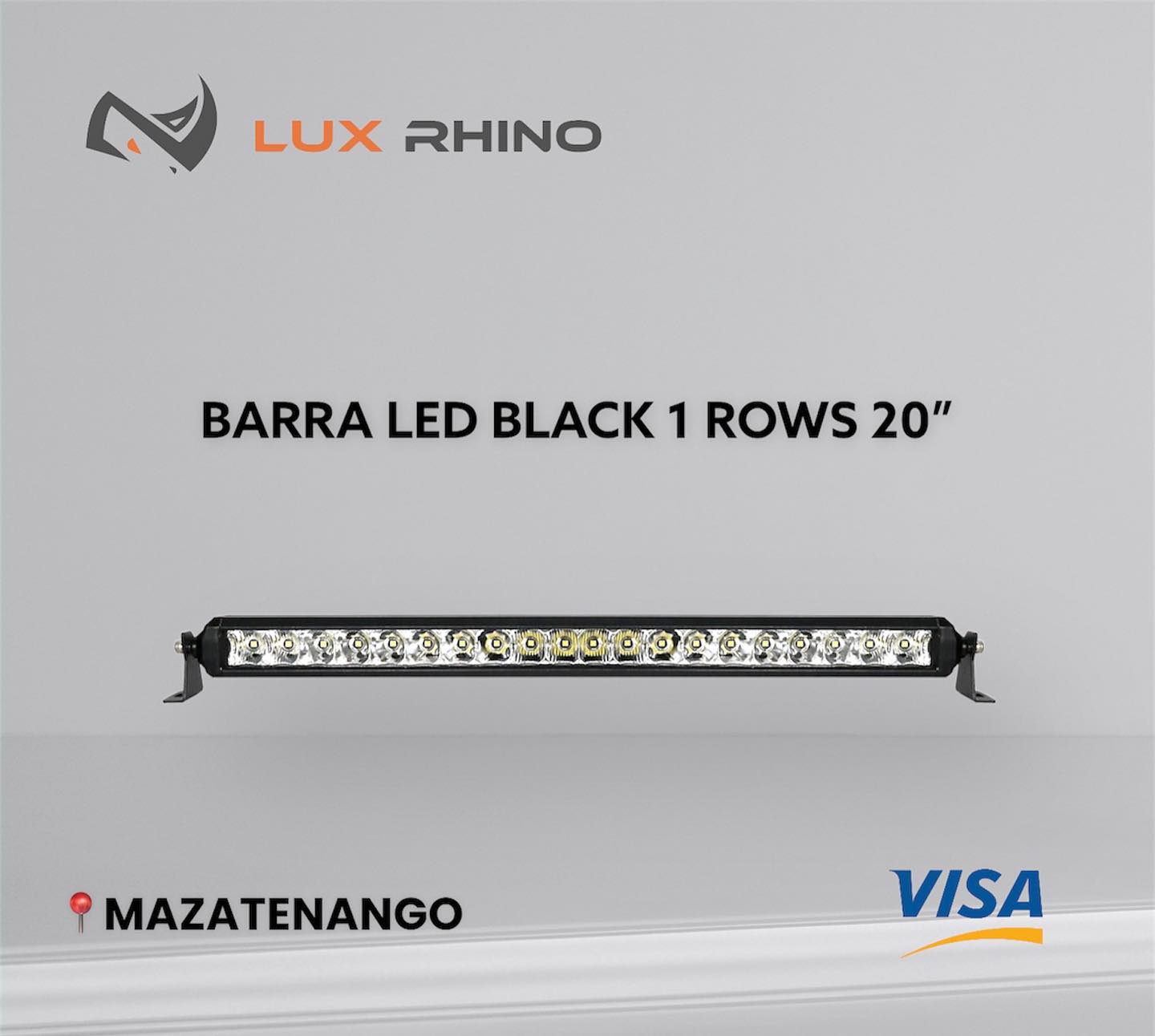 Barra LED SERIE Black 1 Fila 20"