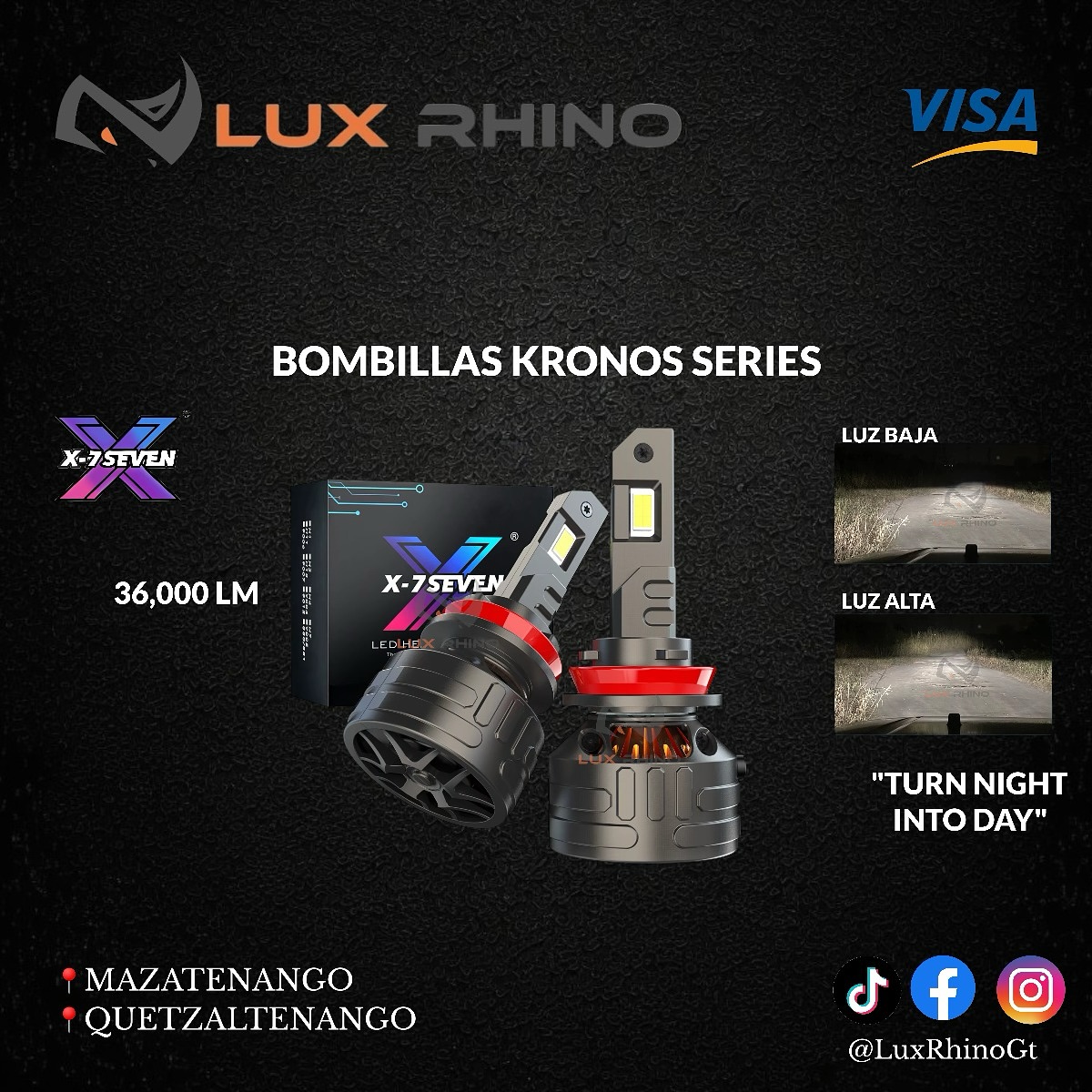 Bombillas Kronos X-7 Seven